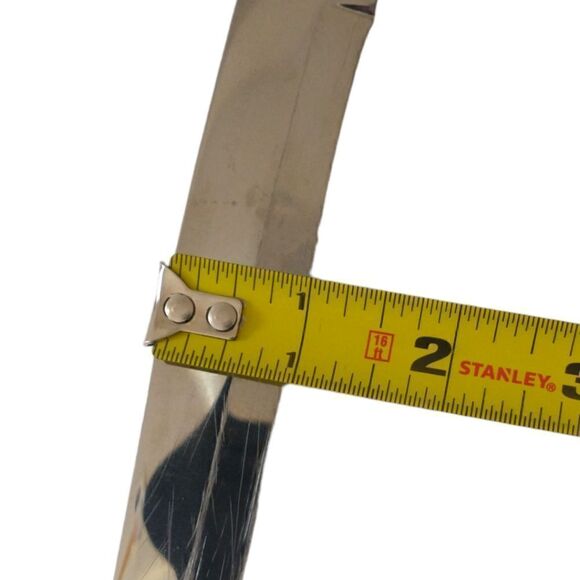 Arnart  Carving Knife Stainless Steel Blade Sterling Overlay Leaf Design FLAW. - Picture 5 of 16